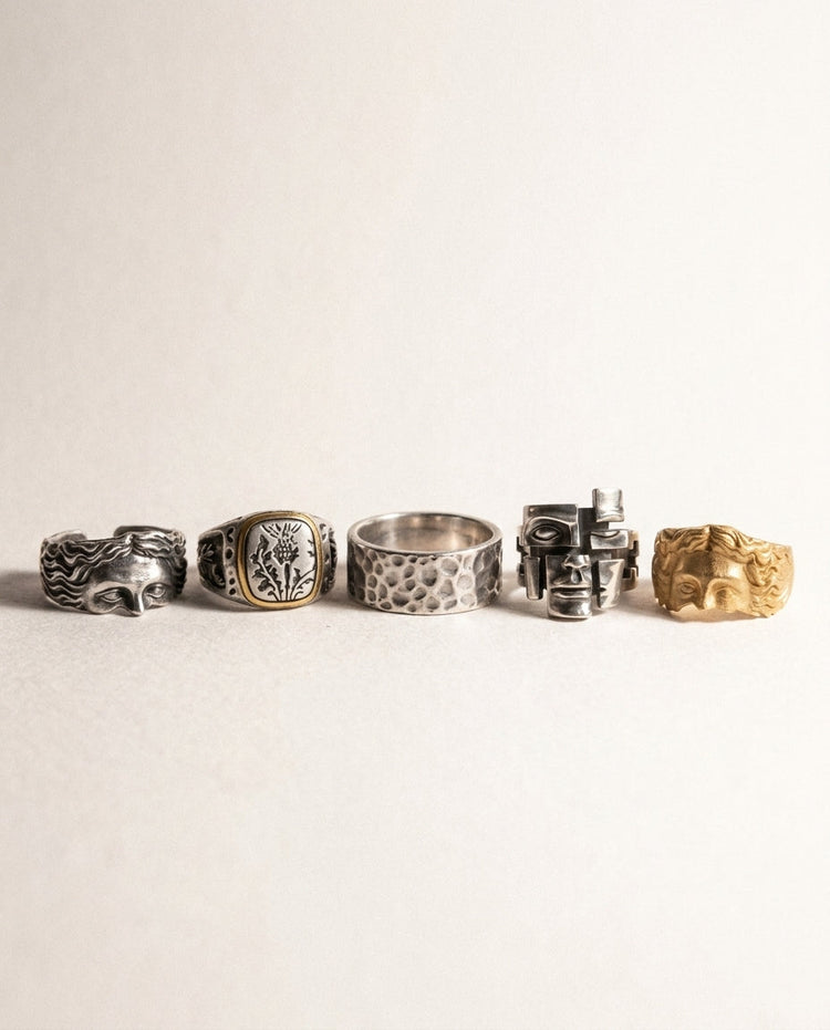 The Myth Line: sculpted face ring